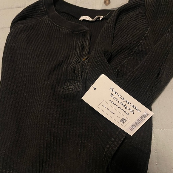 12th Tribe Black Long Sleeve Top - Picture 3 of 4